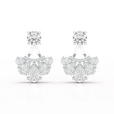4.6 CT Lab Diamond Pear Cut Drop Earring