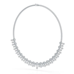 Round Cut Lab Grown Diamond 4.96 CT Elegant Choker Necklace