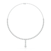 Pear Cut Lab Diamond 4.97 CT Necklace Jama Jewels