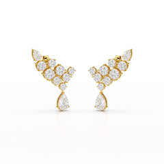 5.8 CT Lab Diamond Dangle Earrings