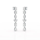 7.99 CT Lab Diamond Dangle Drop Earring