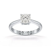 1 Ct Cushion Cut Lab Diamond Solitaire Ring