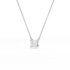 1 CT Lab Grown Diamond Princess Pendant