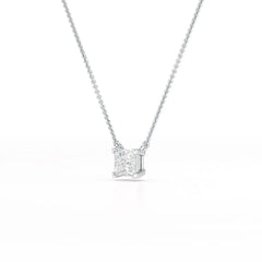 1 CT Lab Grown Diamond Princess Pendant