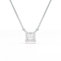 1 CT Lab Grown Diamond Princess Pendant