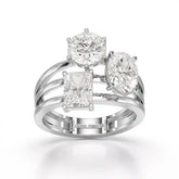 3 CT Oval Cut Lab Diamond Ring Jama Jewels