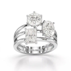3 CT Oval Cut Lab Diamond Ring