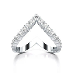 0.65 CT V Shaped Diamond Ring Jama Jewels