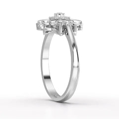 0.20 CT Round Cut Lab Diamond Bloom Ring Jama Jewels