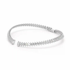 37.17 CT Pear and Marquise Cut Lab Diamond Necklace