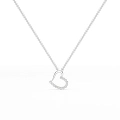 0.46 CT Round Cut Lab Diamond Chain Pendant