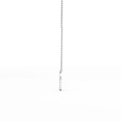 0.46 CT Round Cut Lab Diamond Chain Pendant