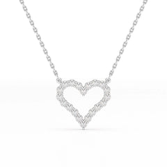 0.78 CT Round Cut Lab Diamond Chain Pendant