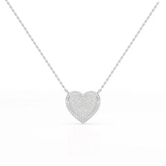 1.67 CT RoundCut Lab Diamond Chain Pendant Jama Jewels