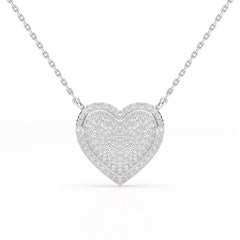 1.67 CT RoundCut Lab Diamond Chain Pendant Jama Jewels