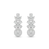 2.10 CT Multi Shape Diamond Drop Earring Jama Jewels