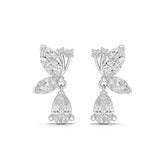 2.35 CT Pear and Marquise Cut Diamond Drop Earring Jama Jewels