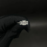 1.19 CT Emerald Shaped Lab Diamond Ring (Ready for Delivery) Jama Jewels