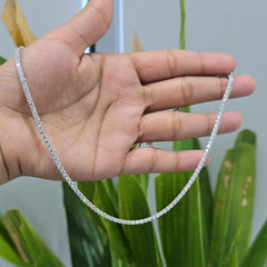 9.85 CT Round Cut Diamond Tennis Necklace (Ready for Delivery)