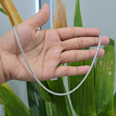10.10 CT Round Cut Lab Diamond Tennis Necklace (Ready for Delivery)
