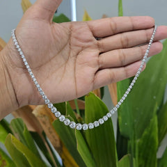 5.40 CT Graduated Diamond Tennis Necklace (Ready for Delivery)