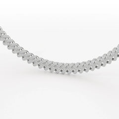 11.48 CT Round Cut Men's Cuban Chain