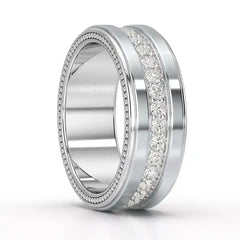 1.16 CT Round Cut Lab Diamond Men's Ring Jama Jewels