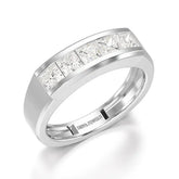 1.4 CT Princess Cut Lab Diamond Men's Ring Jama Jewels