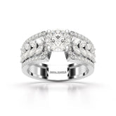 1.8 Classic Round Cut Lab Diamond Ring