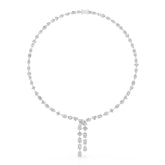 33.14 CT Lab Diamond Heart Cut Marquise Necklace Jama Jewels