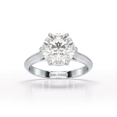 3 CT Solitaire Engagement Lab Grown Diamond Ring - Jama Jewels