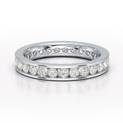 Simple Wedding Band 1.26 CT Lab Diamond Ring - Jama Jewels