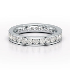 Simple Wedding Band 1.26 CT Lab Diamond Ring - Jama Jewels