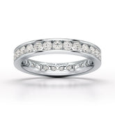 Simple Wedding Band 1.26 CT Lab Diamond Ring - Jama Jewels