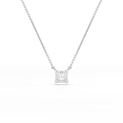 1 CT Lab Grown Diamond Princess Pendant