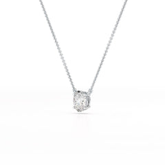 1 CT Oval Lab Grown Diamond Solitaire Pendant