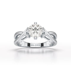 1 CT Solitaire Lab Diamond Engagement Ring - Jama Jewels