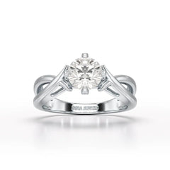 1 CT Solitaire Lab Diamond Engagement Ring - Jama Jewels
