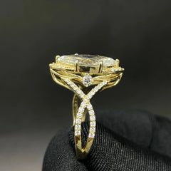 3.48 CT Marquise Cut Lab Diamond Ring (Ready for Delivery) Jama Jewels