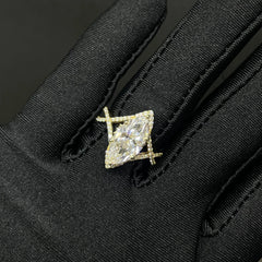 3.48 CT Marquise Cut Lab Diamond Ring (Ready for Delivery)