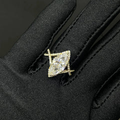 3.48 CT Marquise Cut Lab Diamond Ring (Ready for Delivery) Jama Jewels