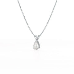 1 Carat Pear Shape Lab Diamond Pendant