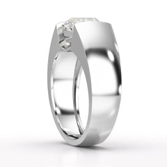 3 CT Round Cut Lab Diamond Men's Ring