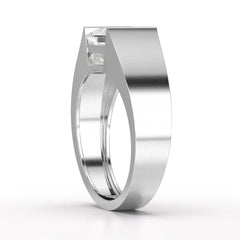 3 CT Princess Cut Lab Diamond Men's Ring Jama Jewels