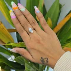 2.55 CT Marquise Cut Solitaire Lab Diamond Ring (Ready for Delivery)