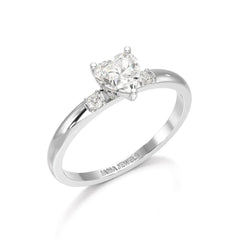 0.68 CT Heart Shaped Lab Diamond Ring Jama Jewels