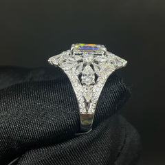 5.6 CT Emerald Cut Lab Diamond Ring (Ready for Delivery)