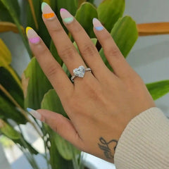4.35 CT Heart Cut Solitaire Lab Diamond Ring (Ready for Delivery) Jama Jewels