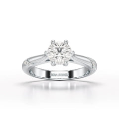 1.16 CT Round Lab Diamond Solitaire Ring - Jama Jewels