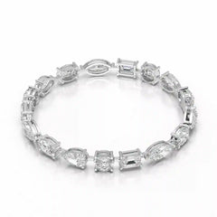 17.66 CT Multiple Shape Lab Diamond Bracelet